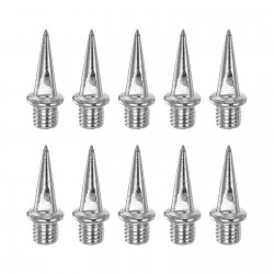 10pcs Track Spikes 13.5mm Steel Long Nail for Track Shoes, Silver Tone