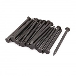 2.5-inch Length Carbon Steel Point Tip Wall Cement Nail Black 20pcs
