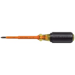 Klein Tools 6334INS Insulated Screwdriver, #1 Phillips Tip, 4"