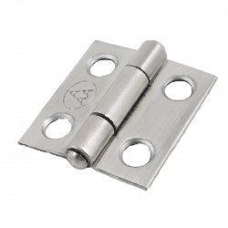 25mm x 24mm Polished Stainless Steel Cabinet Door Hinge